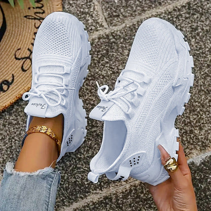 Damen Sport Sneaker atmungsaktiv Mesh Laufschuhe bequem - BerlinGlamour