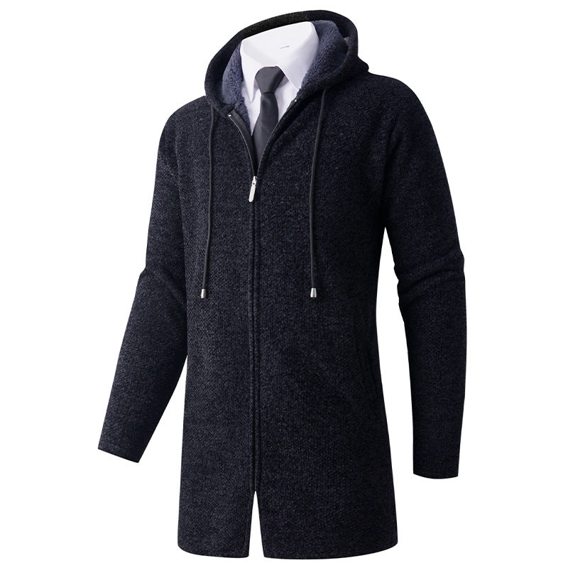 Herren Hoodie-Jacke Lässig Mit Kapuze Reißverschluss