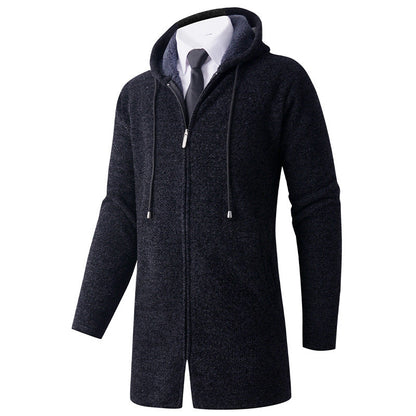 Herren Hoodie-Jacke Lässig Mit Kapuze Reißverschluss