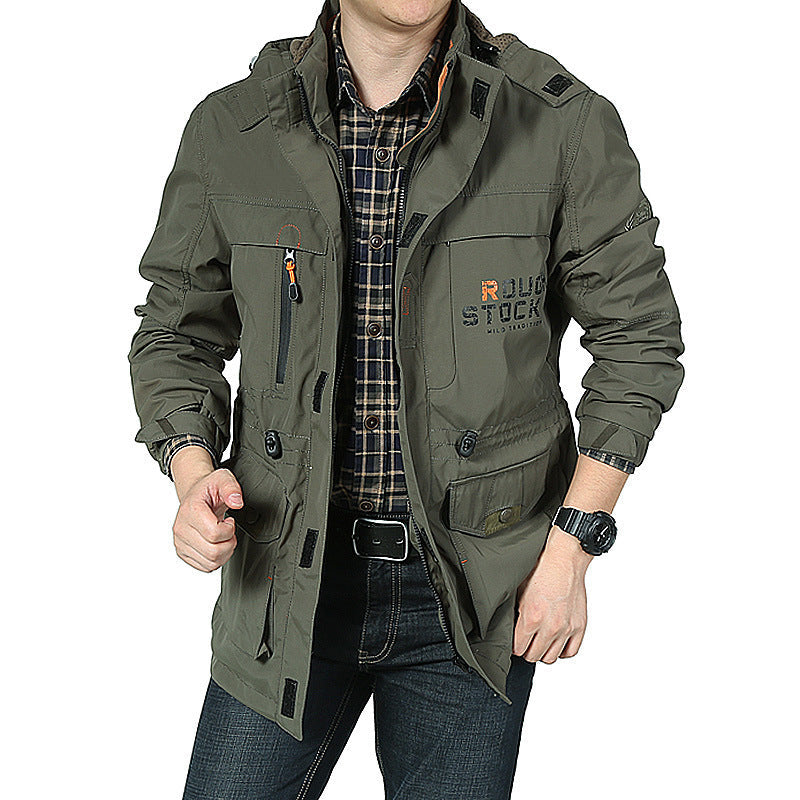 Herren Outdoorjacke Funktionell Wasserdicht Modern