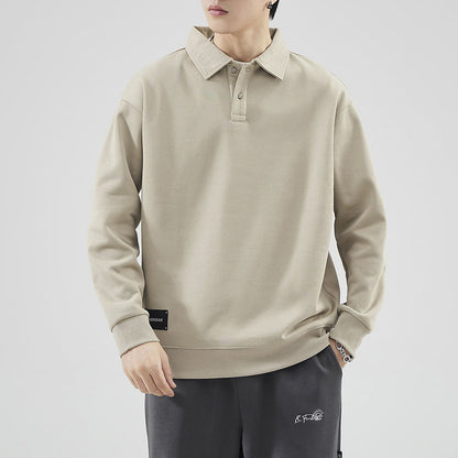 Herren Pullover Polokragen Sweater Hochwertig Lässig