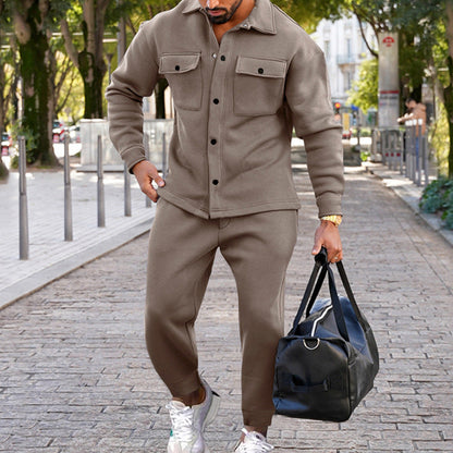 Herren Anzug Modern mit Brusttasche und Hosentaschen