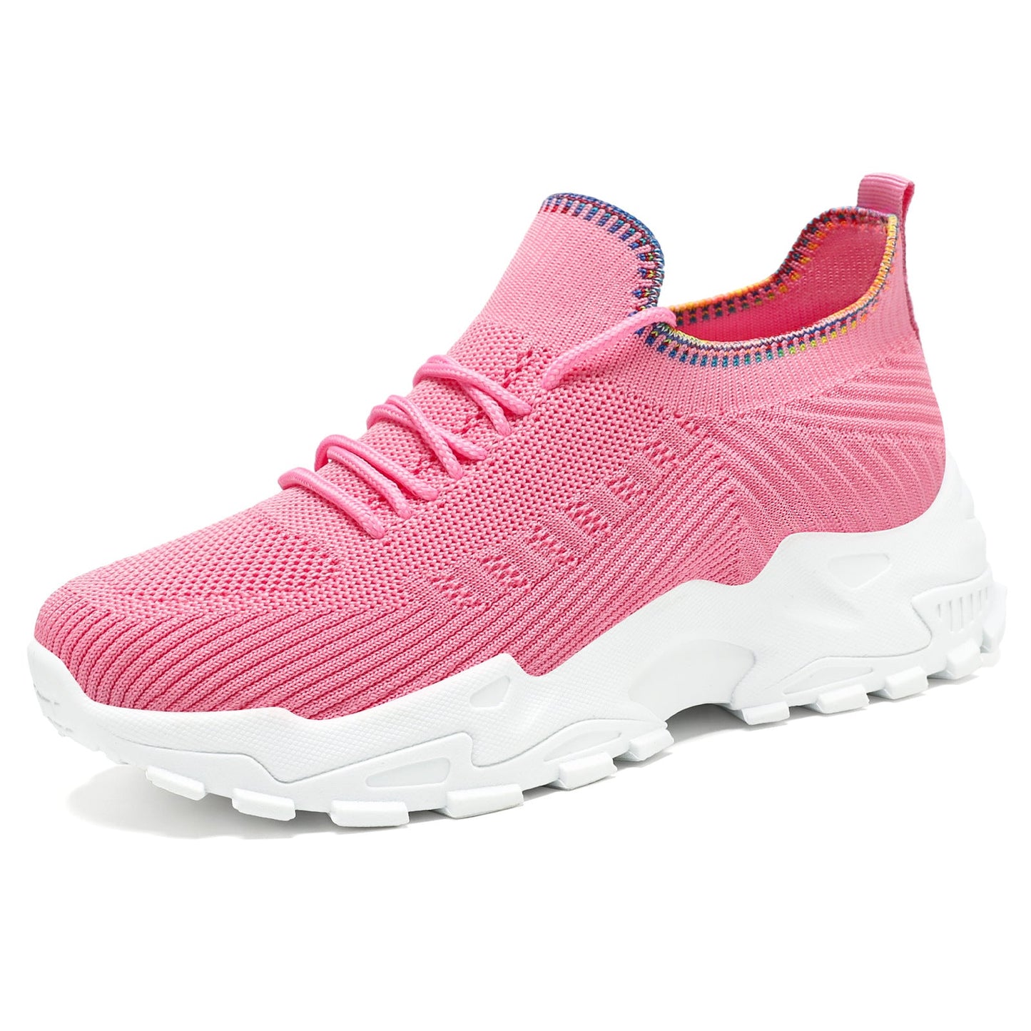 Damen Sneaker Sportlich Knit Elastisch Bequem