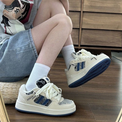 Damen Sneaker atmungsaktiv Tiermotiv Sportlich