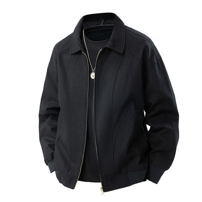 Herren Übergangsjacke Lässig Modern mit Stehkragen und Taschen