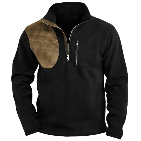 Herren funktionale Sweatjacke mit Stehkragen BerlinGlamour.