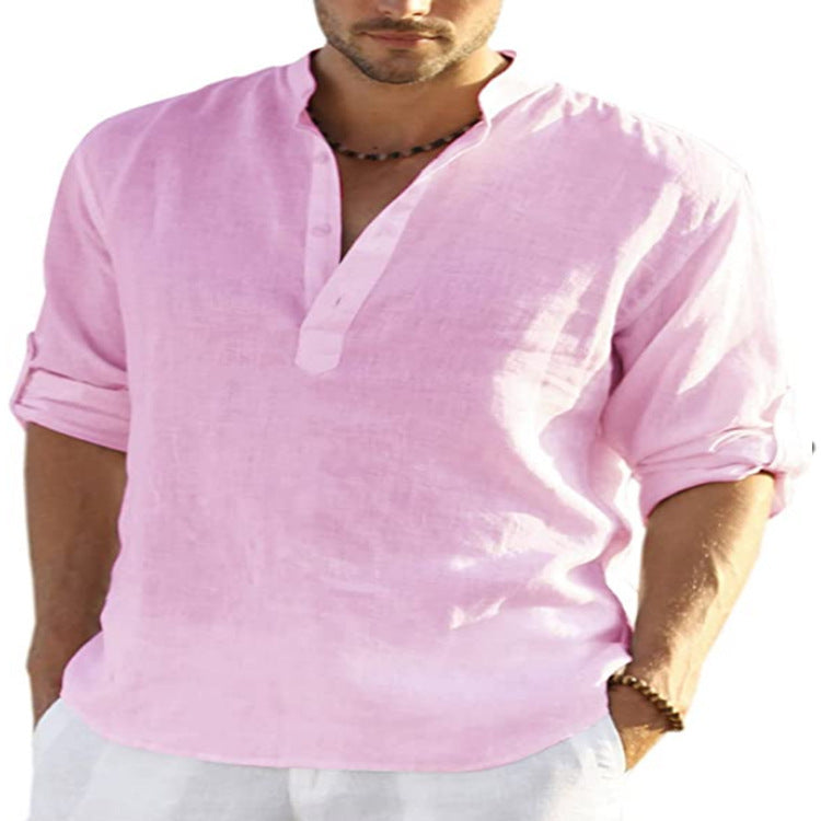 Herren Leinenhemd Kurzarm Modern Berlin Style