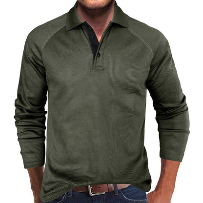 Herren Poloshirt Langarm Modern Berlin Stil