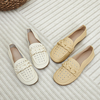 Damen Mokassins Bequem Schnallen-Design Modern