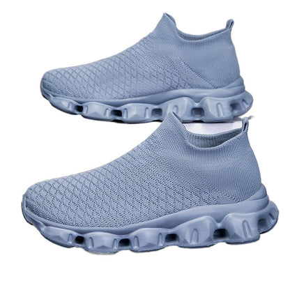 Damen Laufschuhe Atmungsaktiv Strick Schwarz Sport