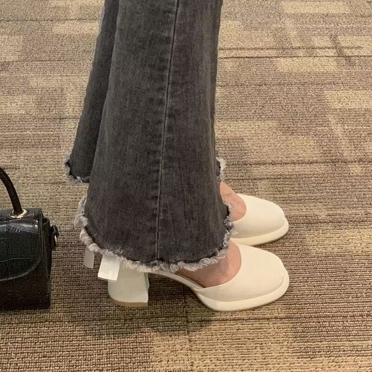 Damen Pumps Hochhackig Elegante Fesselriemen