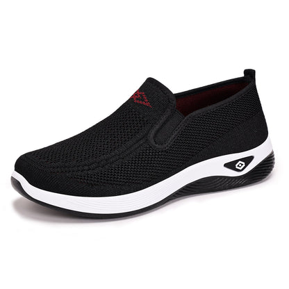 Damen Sportschuhe Bequem Slip-On Atmungsaktiv Weiß