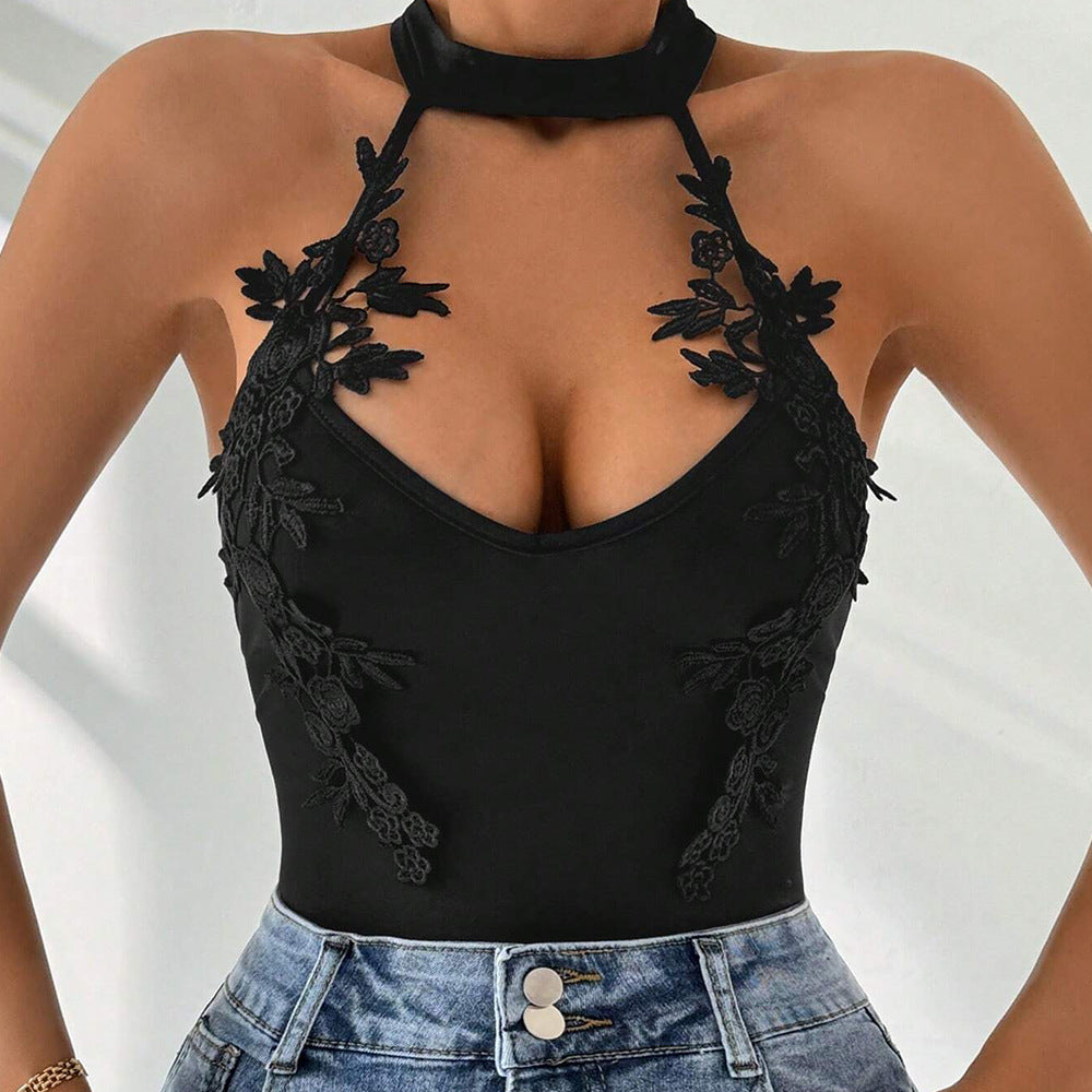 Damen Body Spitze Elegant Damenbody