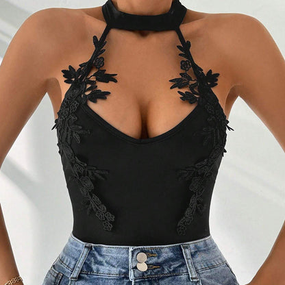 Damen Body Spitze Elegant Damenbody