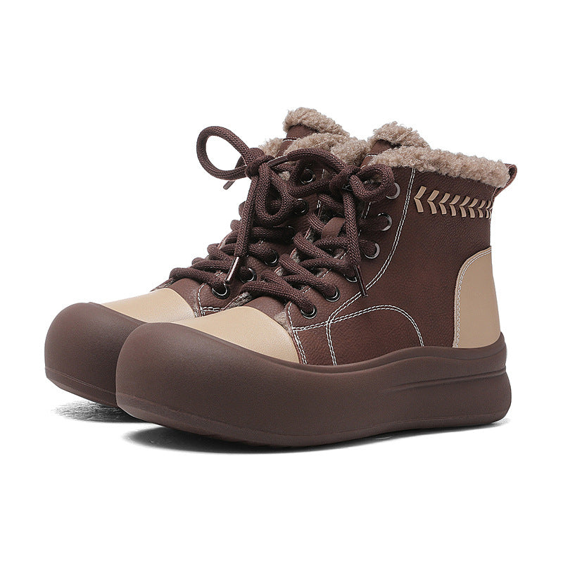 Damen Winterstiefel Bequem Warm Innenfutter