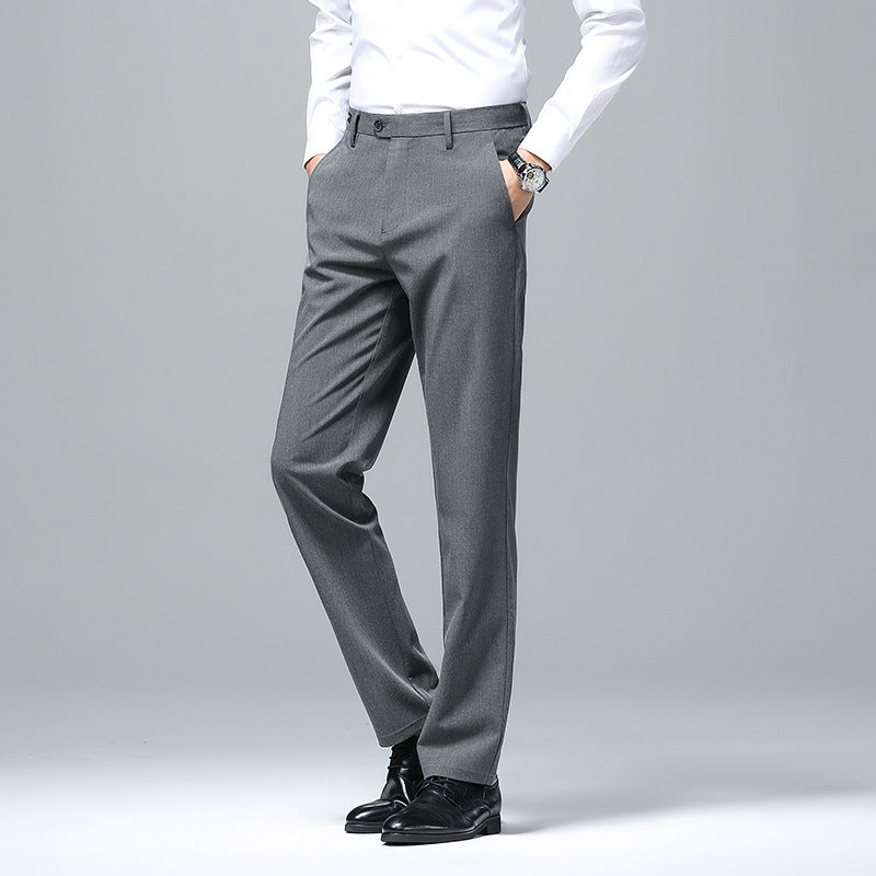 Herren Business-Hose Elegant Slim Fit dunkelgrau