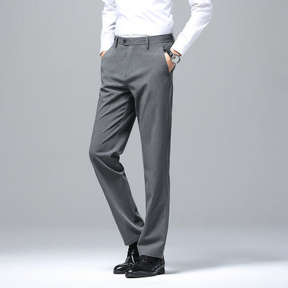 Herren Business-Hose Elegant Slim Fit dunkelgrau