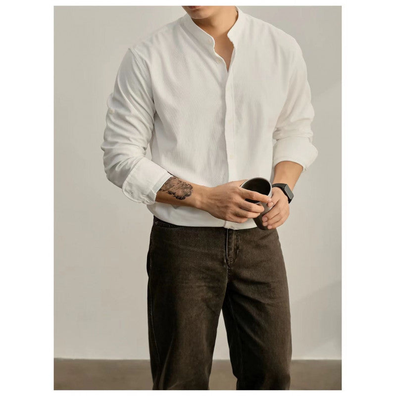 Herren Hemd Slim Fit Gestreift Elegantes Design