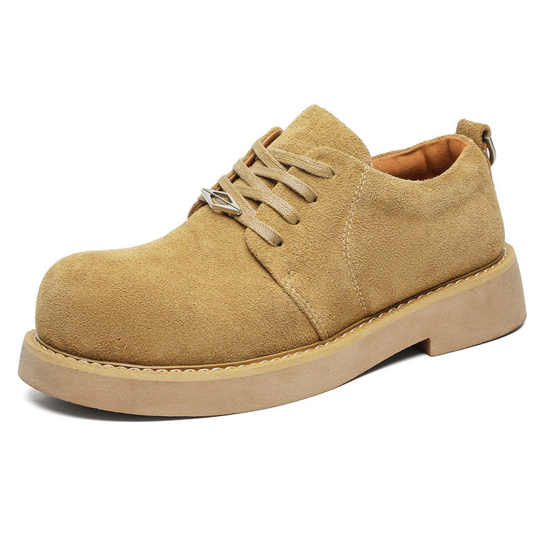 Damen Schnürschuhe Weich Veloursleder Bequem Modern
