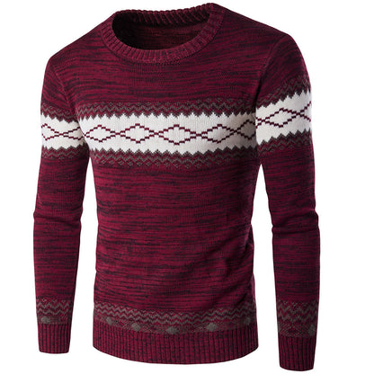 Herren Pullover Modern mit Grafik Muster
