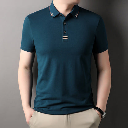 Herren Poloshirt Elegantes Piqué-Shirt Mit Kontrastdetails