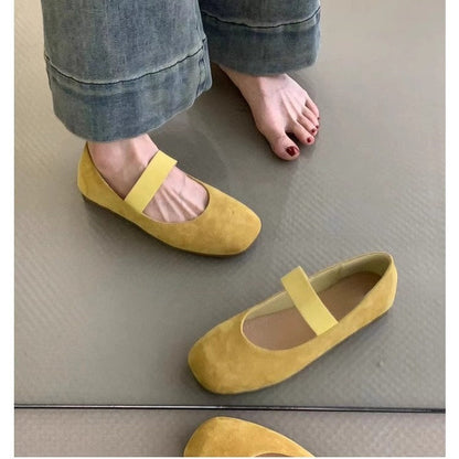Damen Ballerinas Weich Bequem Komfort Riemen Schuhe