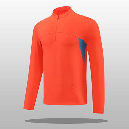 Herren Thermoshirt Funktionsshirt Stehkragen Reißverschluss Sportlich