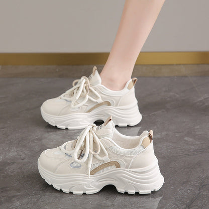 Damen Sneaker Sportlich Bequem Weißen - BerlinGlamour