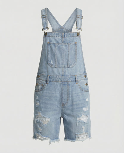 Herren Ripped Denim Shorts Destroyed Style
