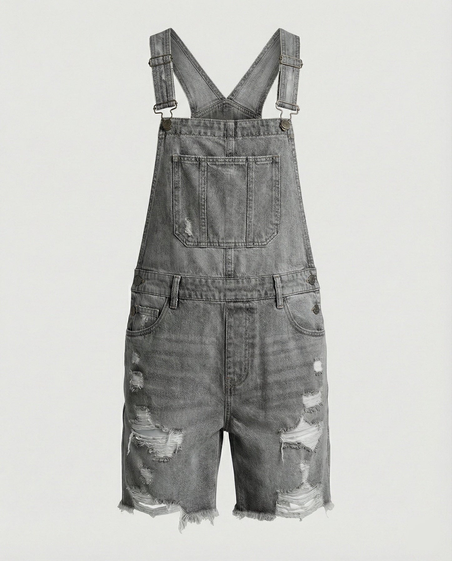 Herren Ripped Denim Shorts Destroyed Style