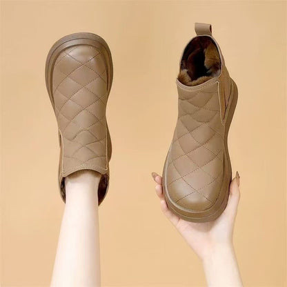 Damen Winterboots Warm Flauschig mit Reißverschluss - BerlinGlamour