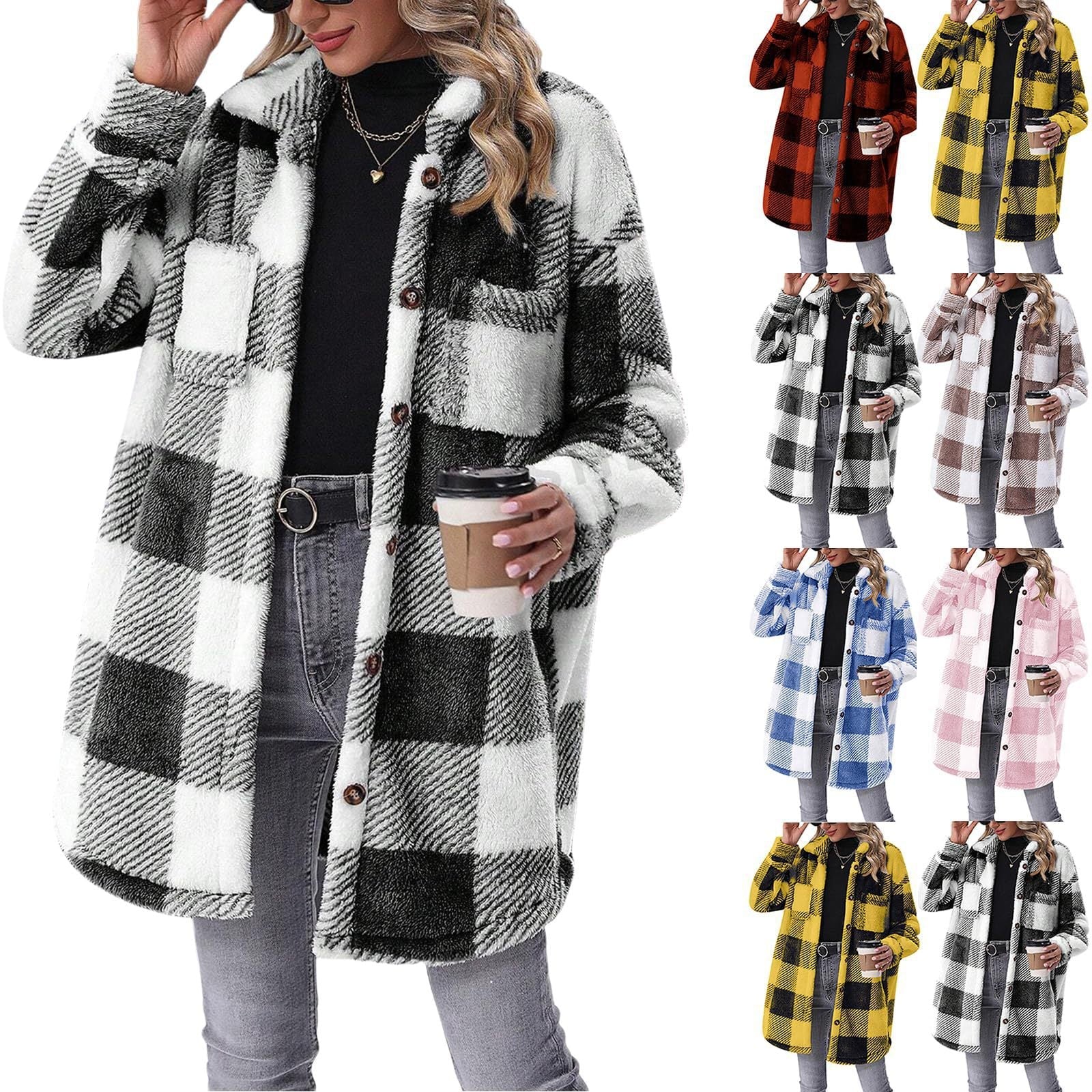Damen Flanell-Jacke Warm Elegant - BerlinGlamour
