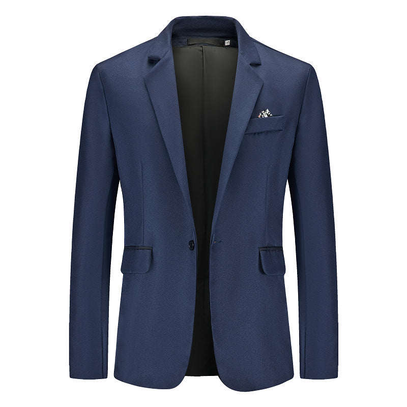 Herren Anzugblazer Modern Slim Fit Schwarz