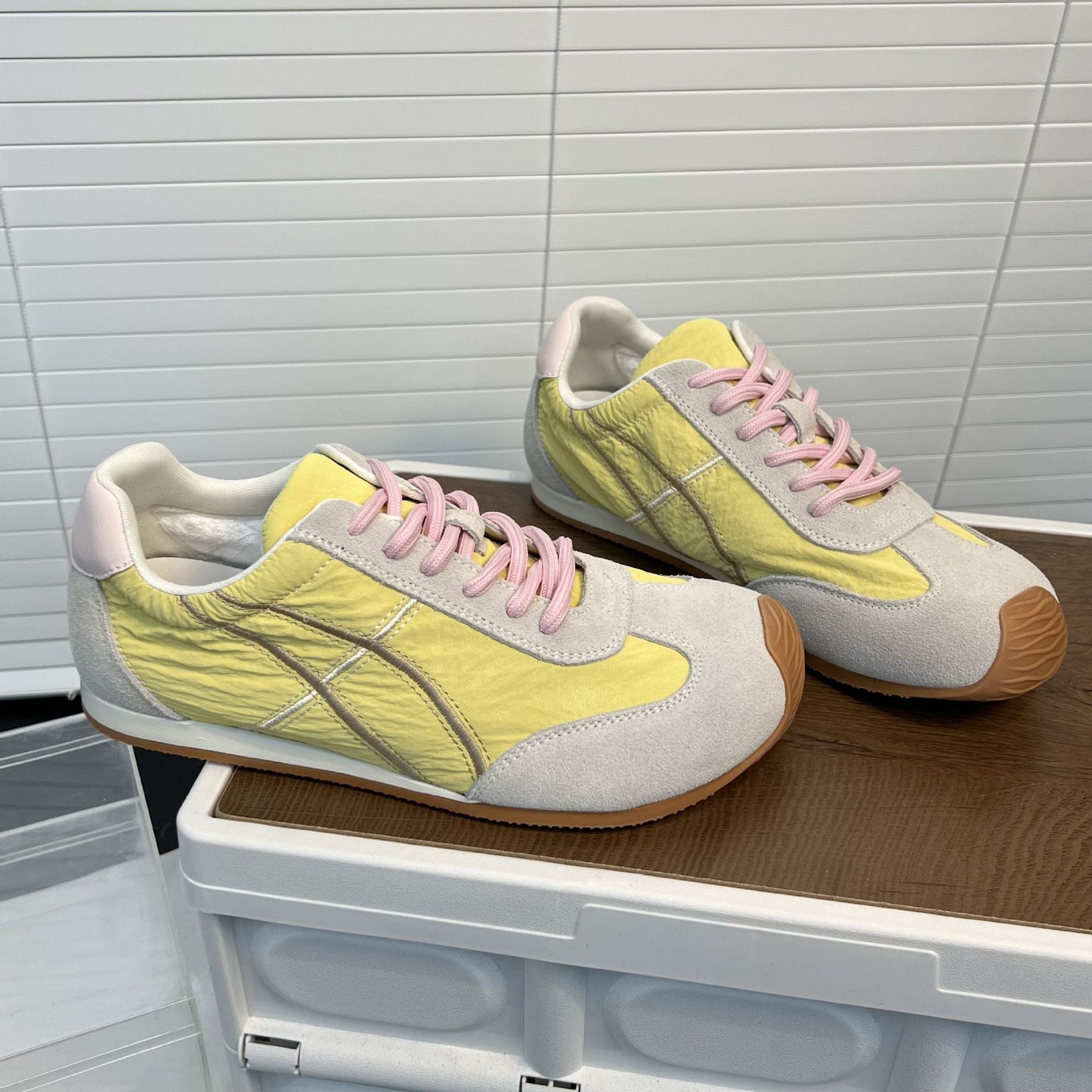 Damen Sneaker Leder atmungsaktiv bequem Sport