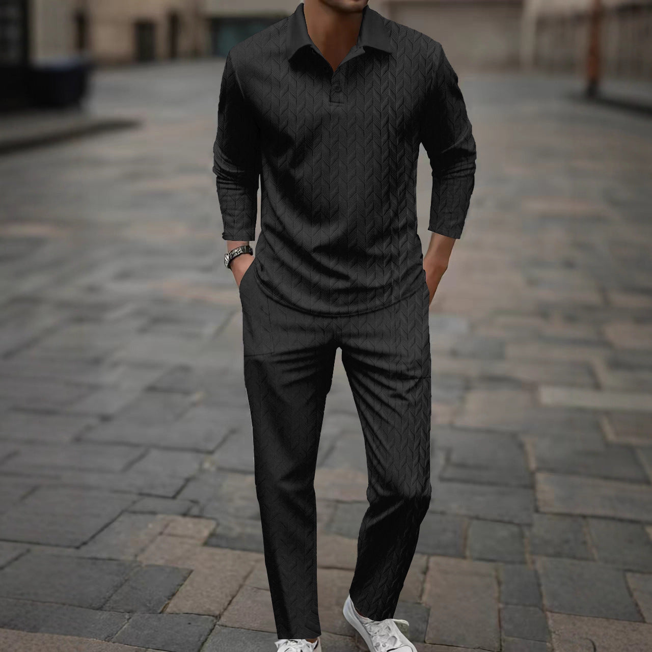 Herren Freizeitanzug Elegant Mit Hosenträger - BerlinGlamour