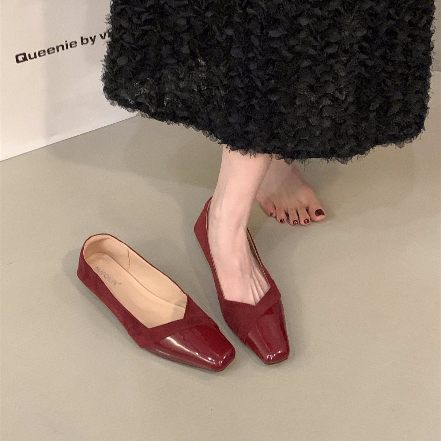 Damenschuhe Stiefeletten Elegante Glänzend Komfortabel