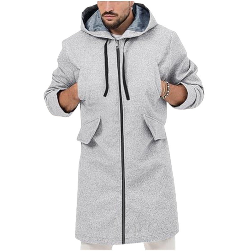 Herren Parka Jacke Modern mit abnehmbarer Kapuze und vielen Taschen