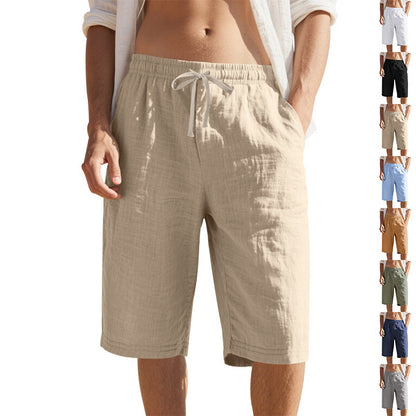Herren Leinen Shorts Atmungsaktiv Entspannter Schnitt Sommer - BerlinGlamour