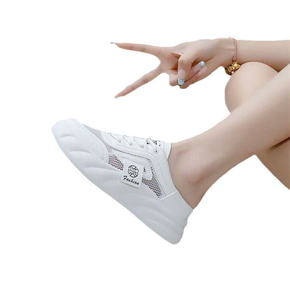 Damen Sneaker Leicht Modisch Weiße Schuhe