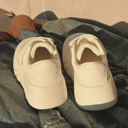 Damen Sneaker Plattform Komfortabel Mit Klettverschluss