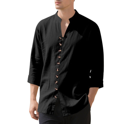 Herren Hemd Modern Knopfleiste Slim Fit