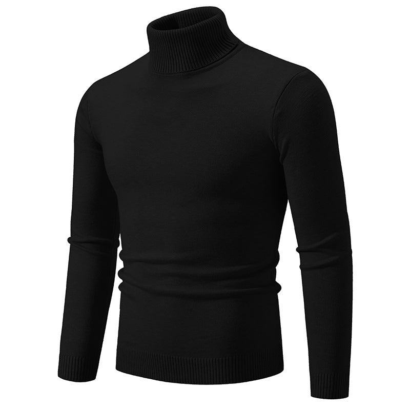 Herren Rollkragenpullover Baumwolle Weich Bequem