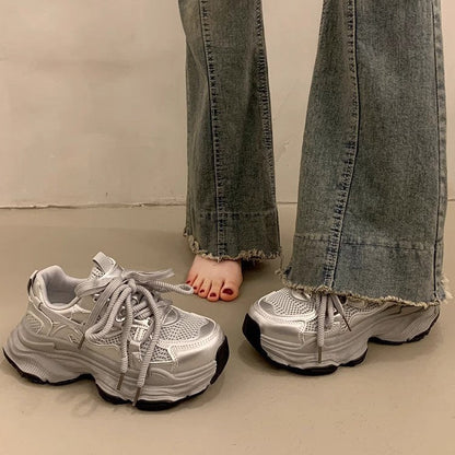 Damen Sneaker atmungsaktiv mit dämpfender Sohle