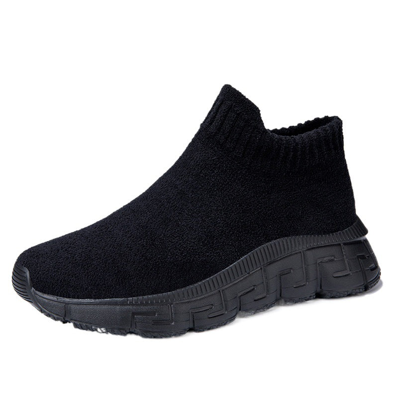 Damen Sneaker Strick Schuhe Elastisch Bequem - BerlinGlamour