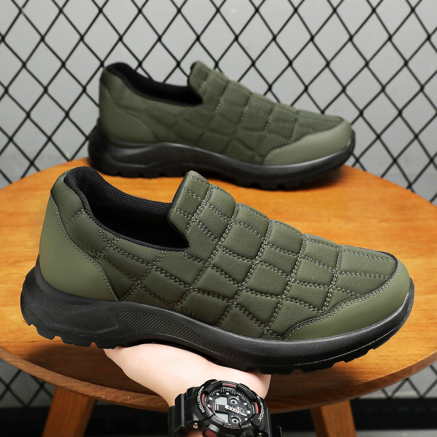 Damen Sneaker Bequem Slip-On mit weichem Schaft