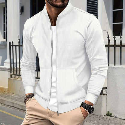 Herren Sweatjacke Sportlich Modern mit Taschen
