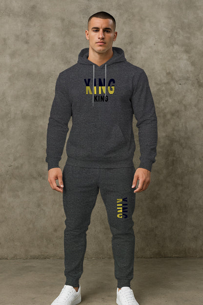 Herren Sportset Hoodie Jogginghose Set Sportlich Bequem