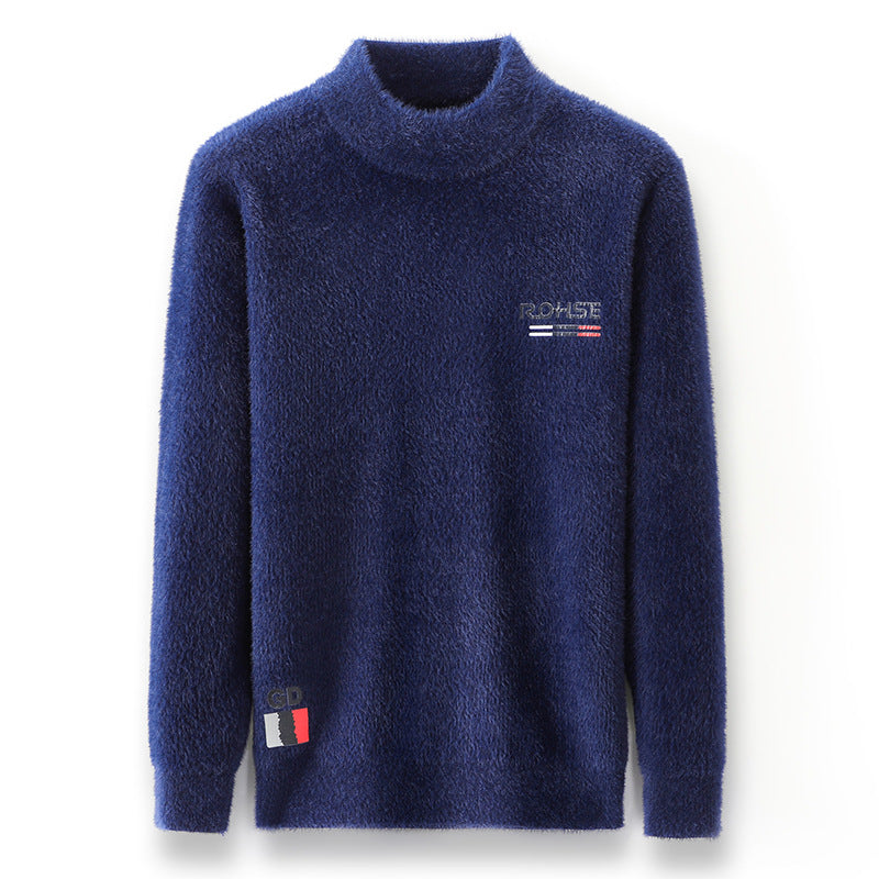 Herren Pullover Stehkragen Weich Modern