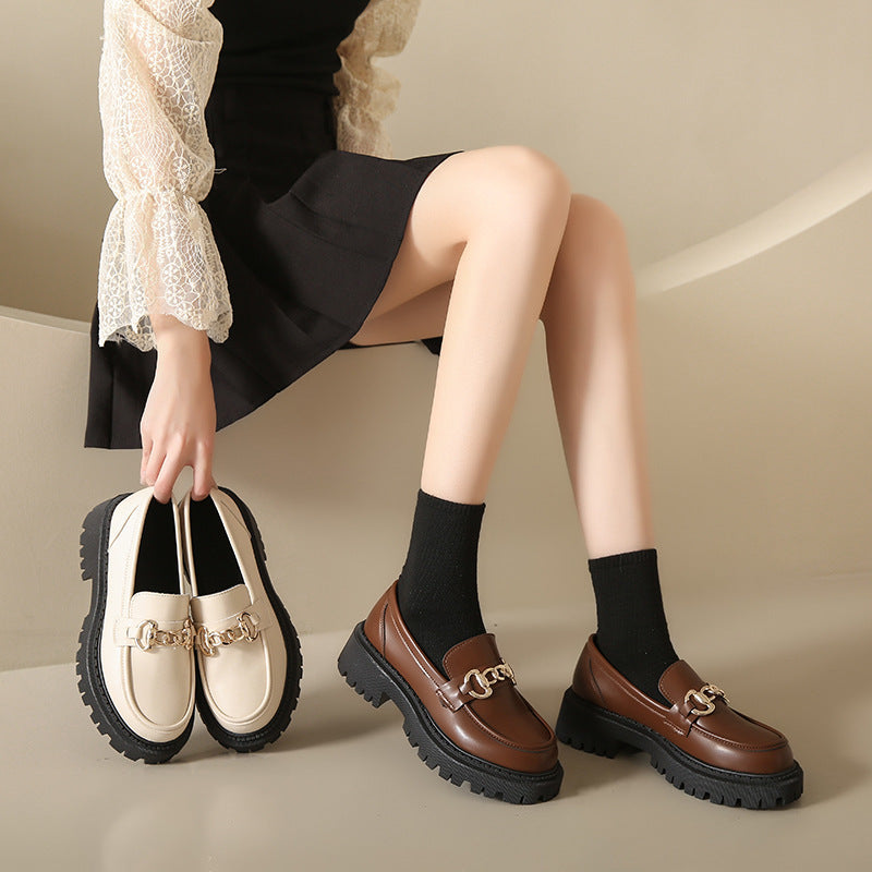 Damen Mokassins Elegante Schnalle Schuhe Modern - BerlinGlamour