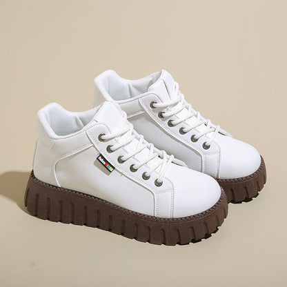 Damen Sneaker High-Top wasserdicht mit dicker Sohle